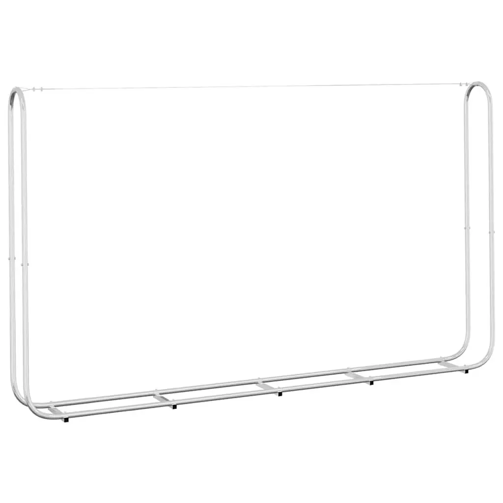 Firewood Rack Outdoor Log Storage Holder Galvanised Steel 250x25x150 cm