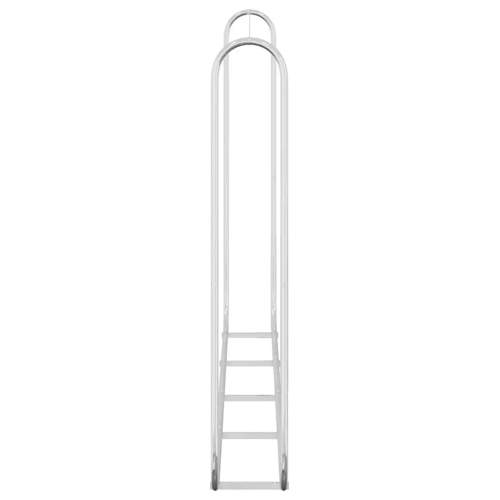 Firewood Rack Outdoor Log Storage Holder Galvanised Steel 250x25x150 cm