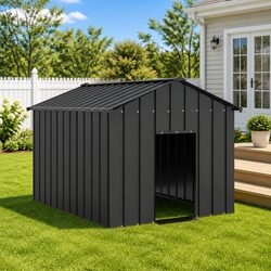 Dog House Specifications: Galvanised Steel with Roof