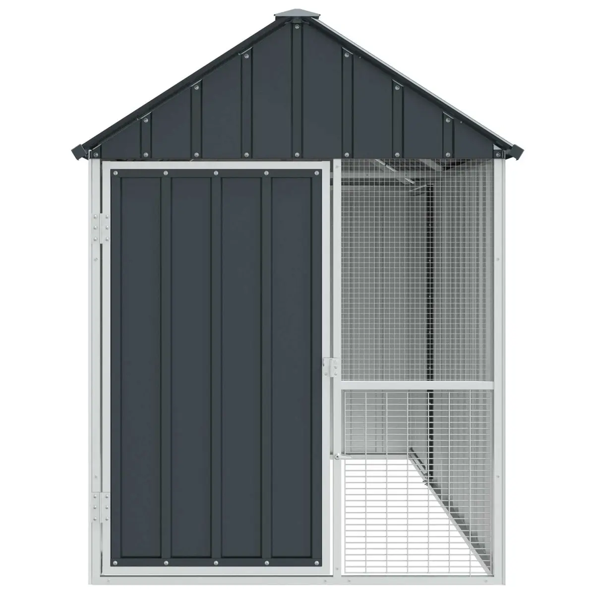 Rectangular Bird Cage in Anthracite