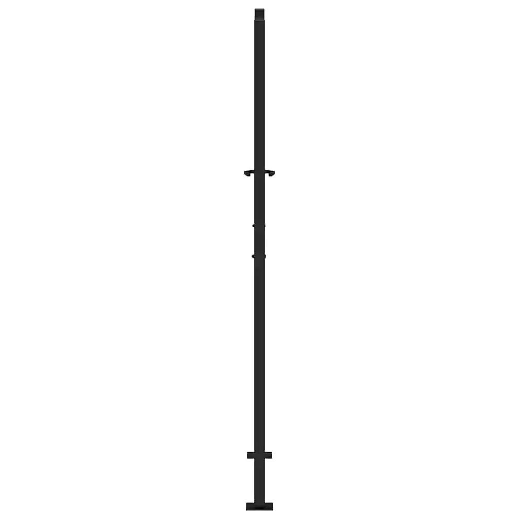 Garden Gate Black 100x175 cm Steel Light Design Outdoor Entrance Fence Gate