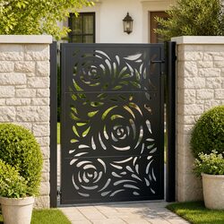 Specifications for Black Steel Garden Gate 100x125cm