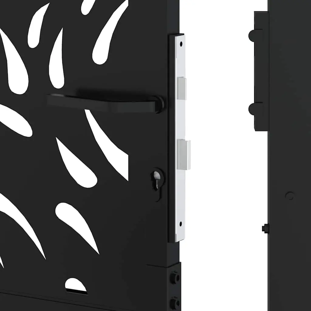 Black Steel Garden Gate 100x125cm