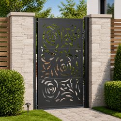 Dimensions and Details of Our Steel Garden Gate Entry