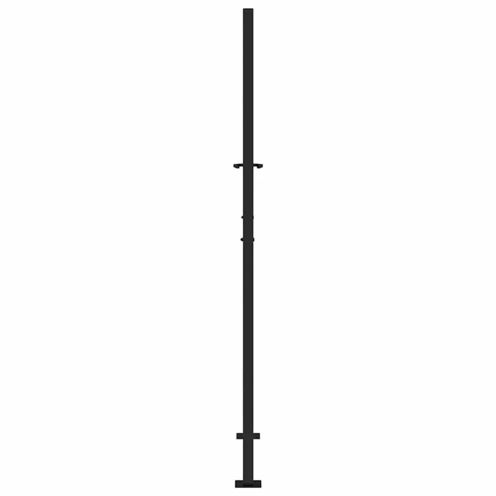 Garden Gate Black Steel 100x175cm with Locking System
