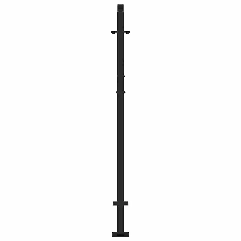 100x125cm Steel Black Garden Gate with Locking System