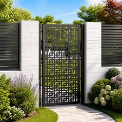 Specifications of Black Steel Garden Gate 100x175 cm