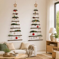 Wooden Hanging Christmas Trees - Specs & Details Included
