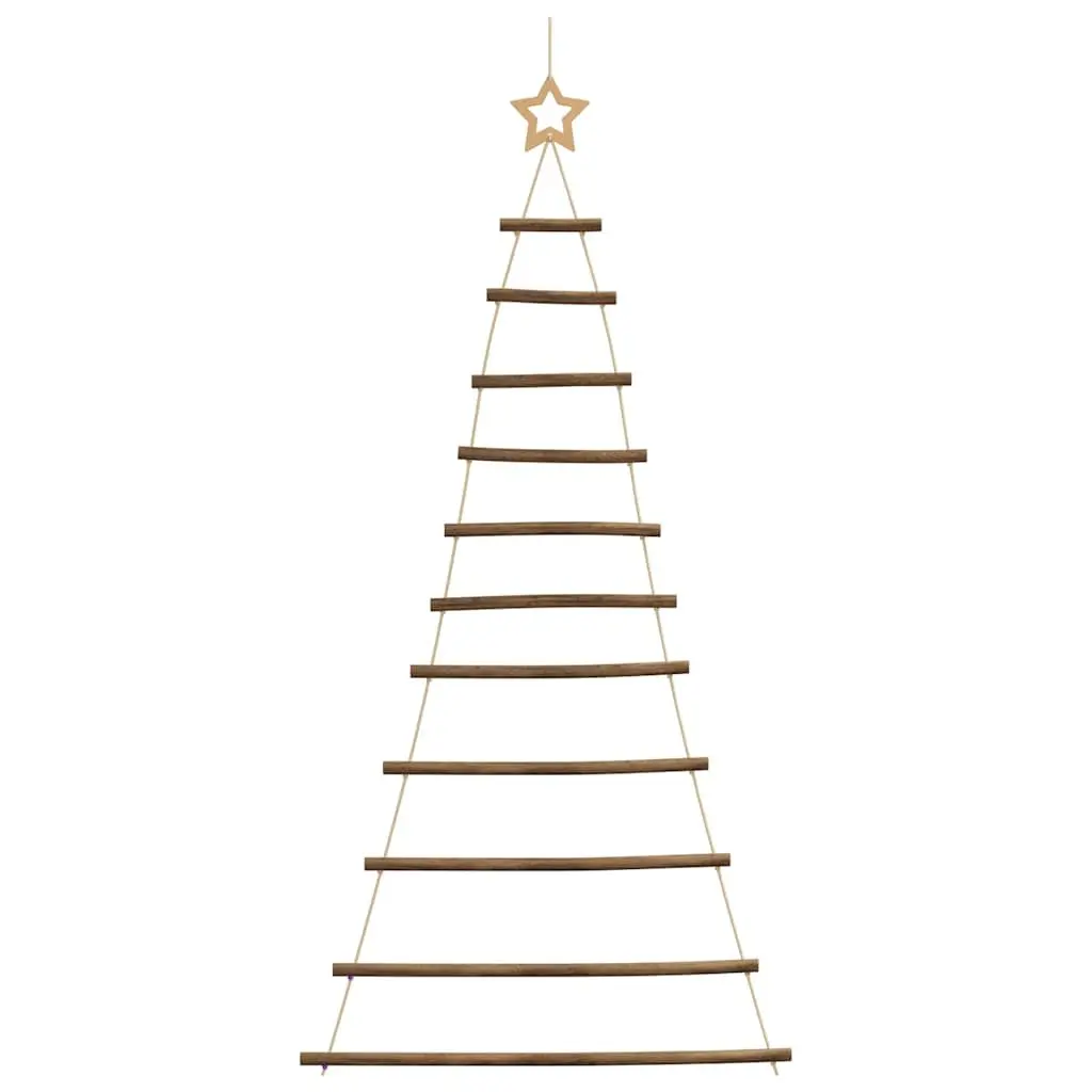 Hanging Christmas Tree Decoration Wall Mount Natural Wood Branches 74x150 cm