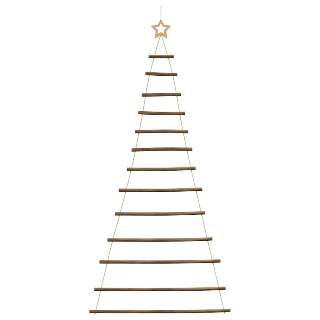 Hanging Christmas Tree Decoration Wall Door 86x180 cm Natural Wood Branch