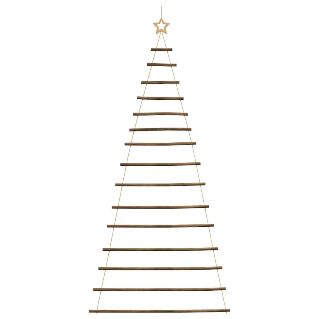 Hanging Christmas Tree Decoration for Wall or Door 100x210cm Natural Wood Branches