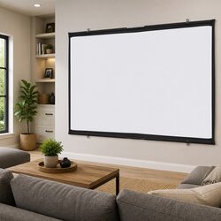 60 Inch White Matte Projection Screen with 16:9 Aspect Ratio