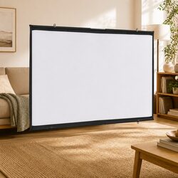 72 Inch Wall-Mounted Projection Screen, 16:9 Aspect Ratio