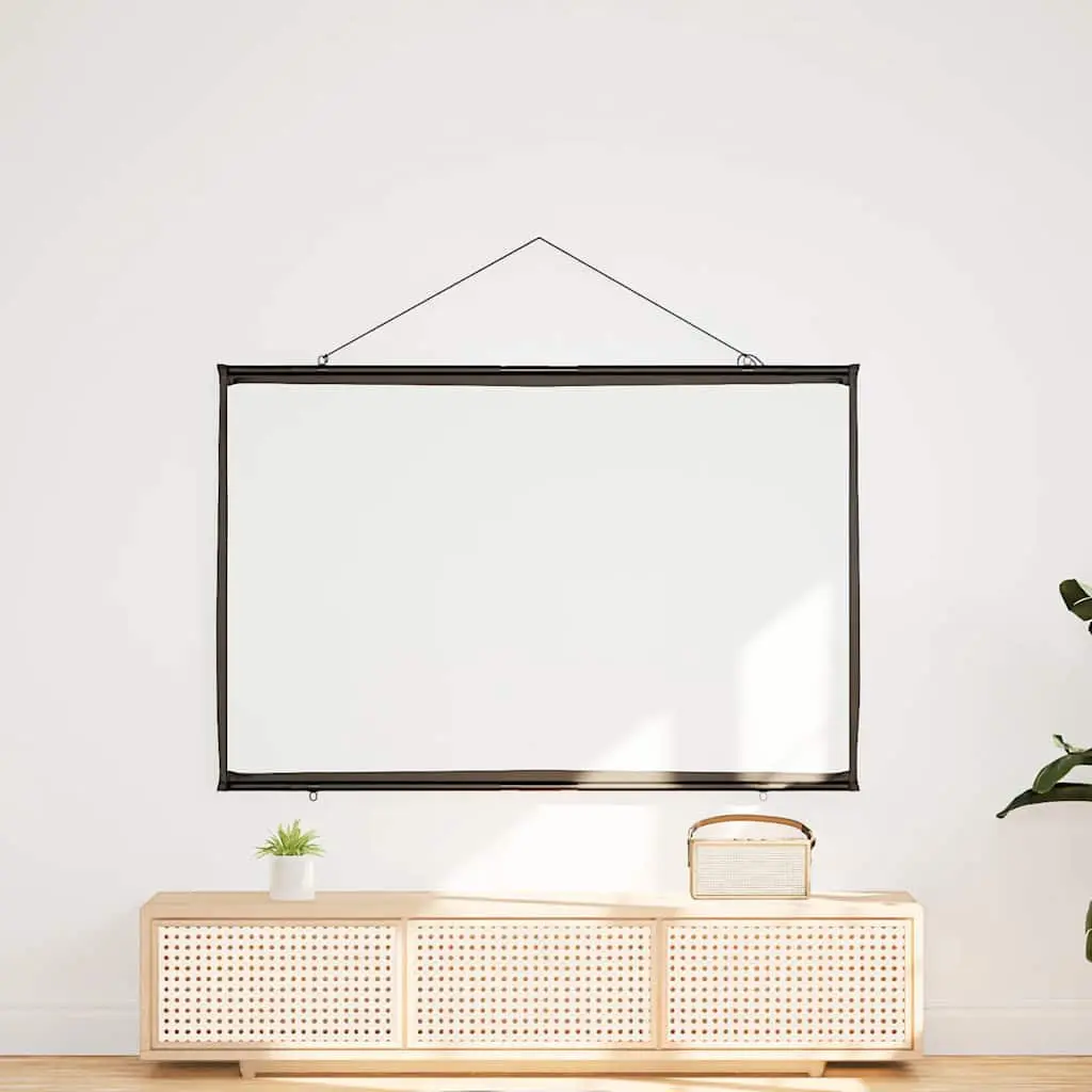 Projection Screen Wall-Hanging 72 Inch 16:9 Matte Home Theater Office Classroom