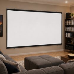 84-Inch Projection Screen 16:9 Wall-Mounted Design