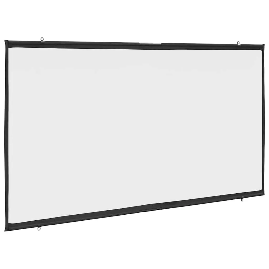 100 Inch 16:9 Projection Screen Wall-Hanging Matte White Home Theater Office