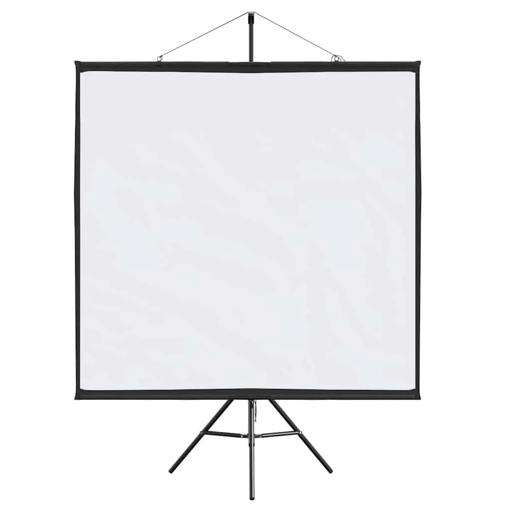 67 Inch Manual Tripod Projection Screen, White Surface