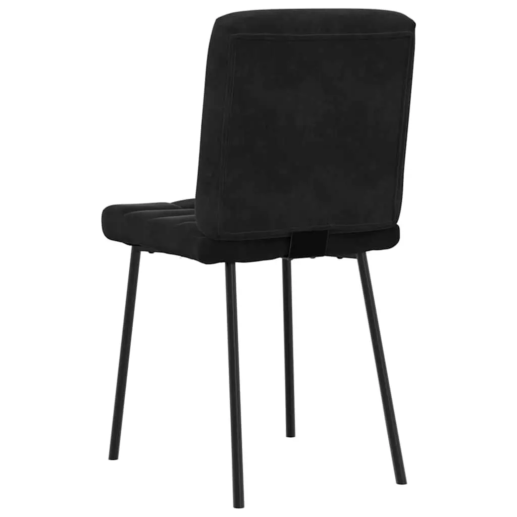 Dining Chairs for Kitchen Black Velvet 2 Piece