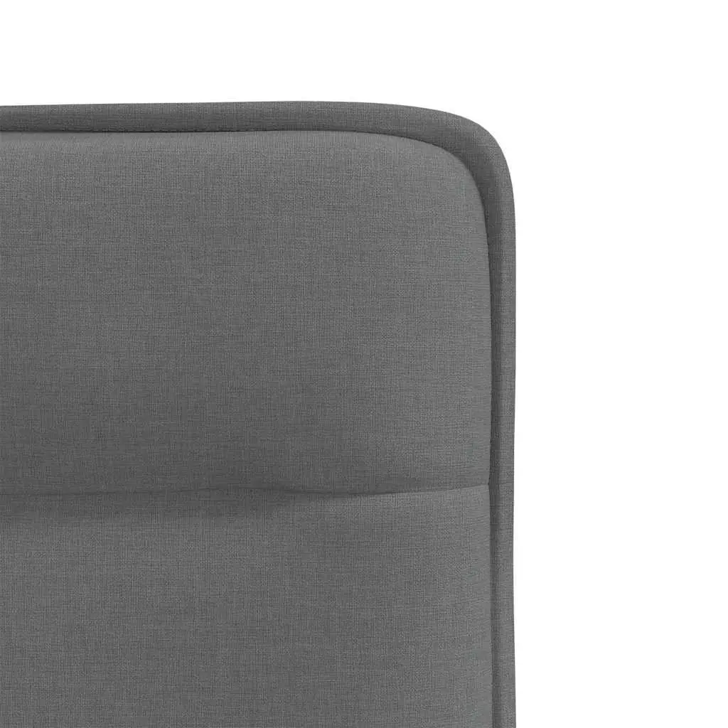 2 pcs Grey Fabric Swivel Dining Chairs