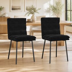 Dimensions and Features of Black Velvet Dining Chairs