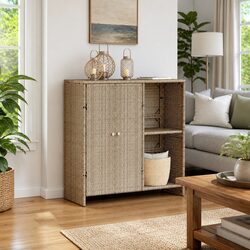 Specifications of Rattan Storage Cabinet with Adjustable Shelves