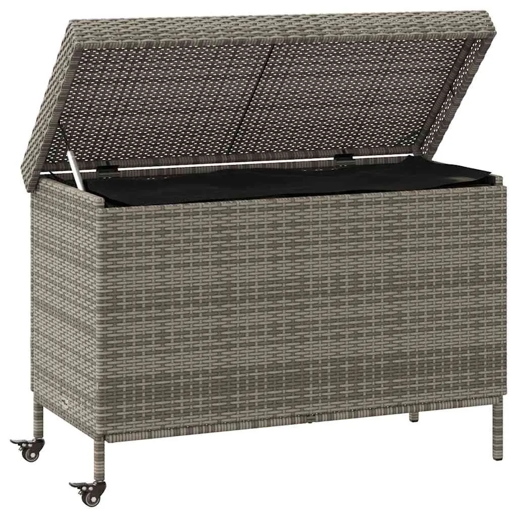 Garden Storage Box Outdoor Use Grey 110 x 55 x 73 cm
