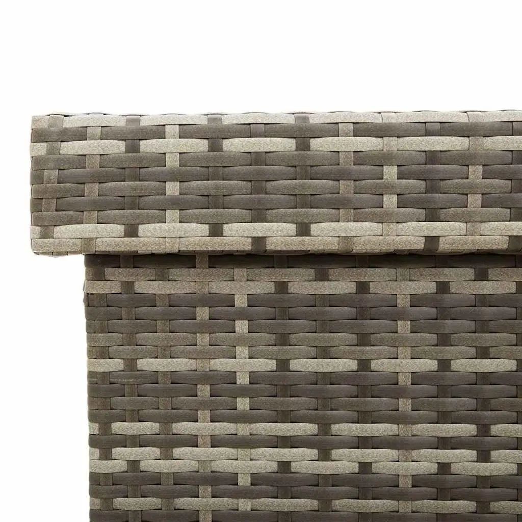 Garden Storage Box Outdoor Use Grey 110 x 55 x 73 cm