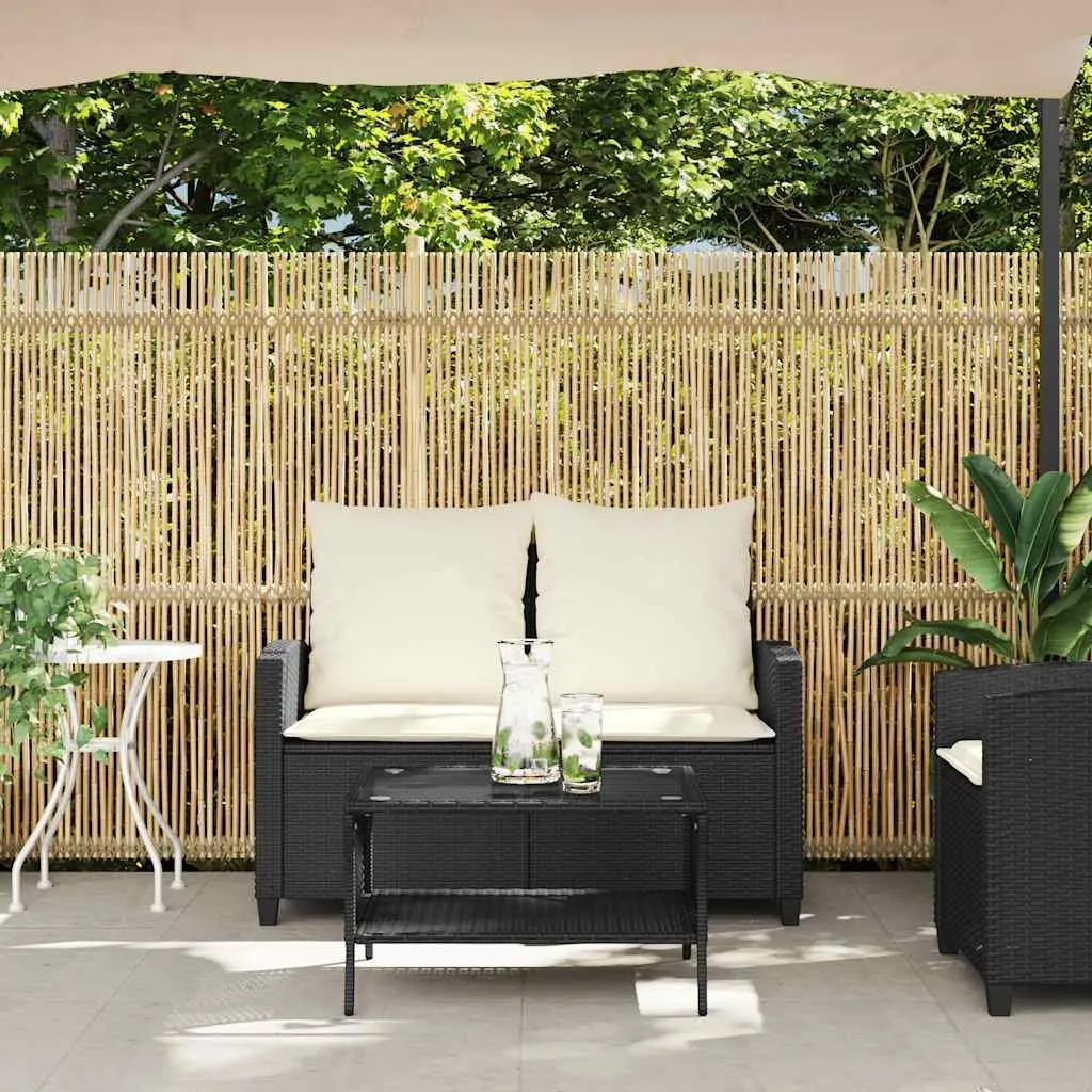 2-Seater Garden Sofa with Coffee Table Set