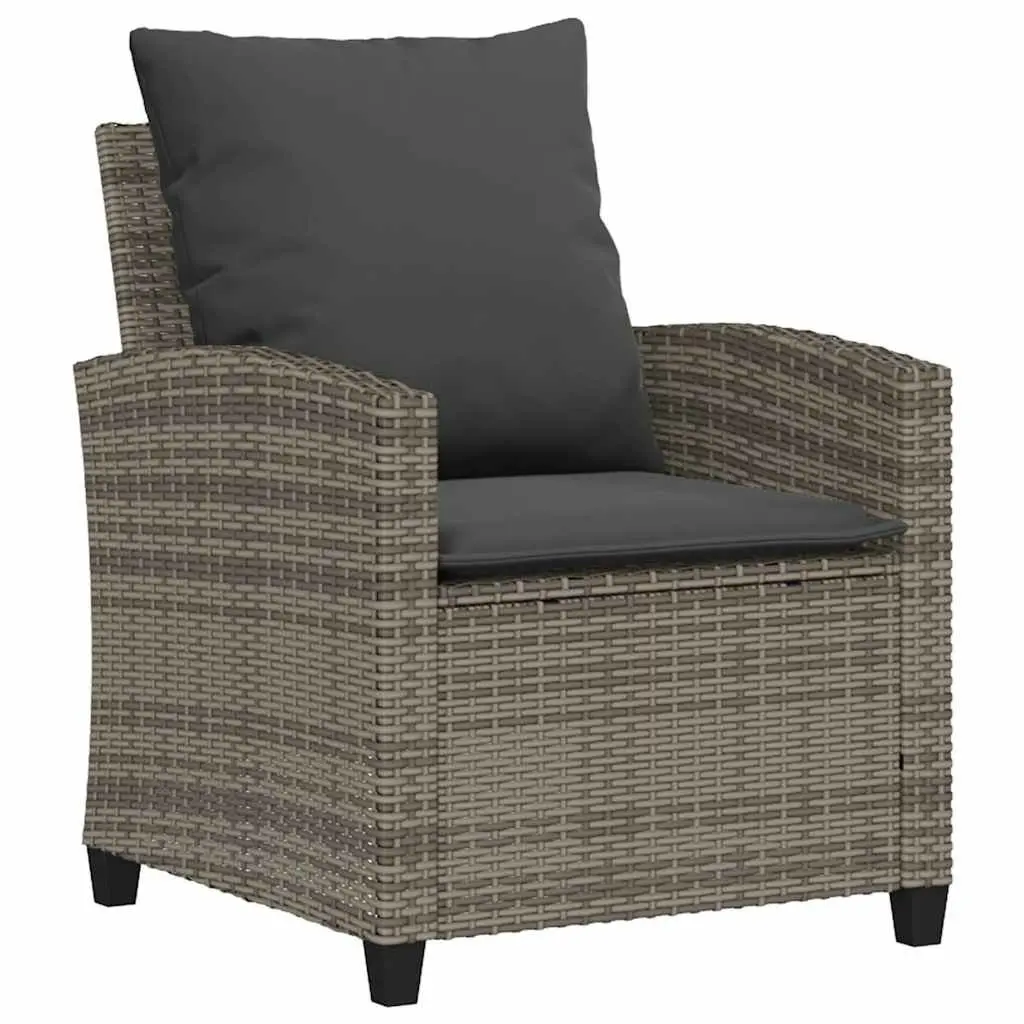 4-Piece Grey Garden Sofa Set