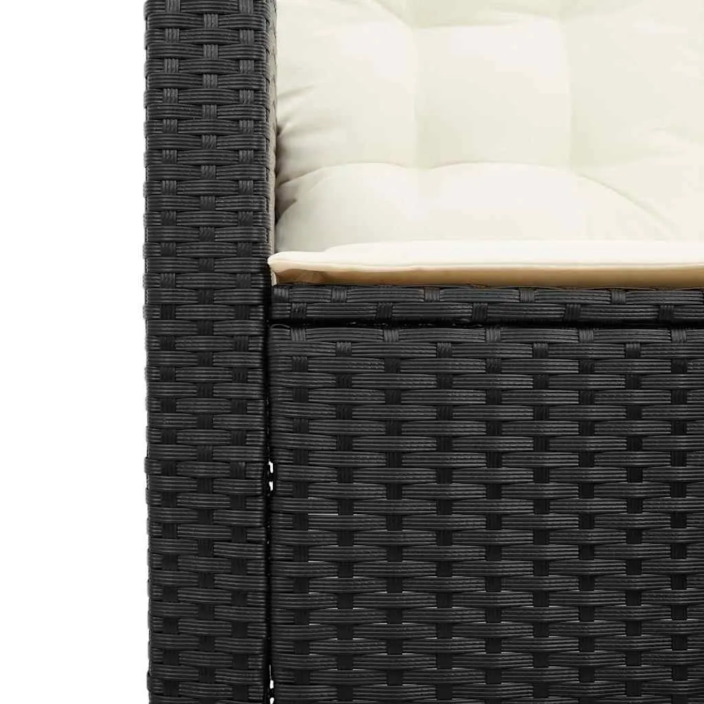 L-Shaped Garden Sofa Set with Coffee Table and Cushions Outdoor Patio Furniture