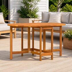 Folding Acacia Wood Garden Table – Specs Included