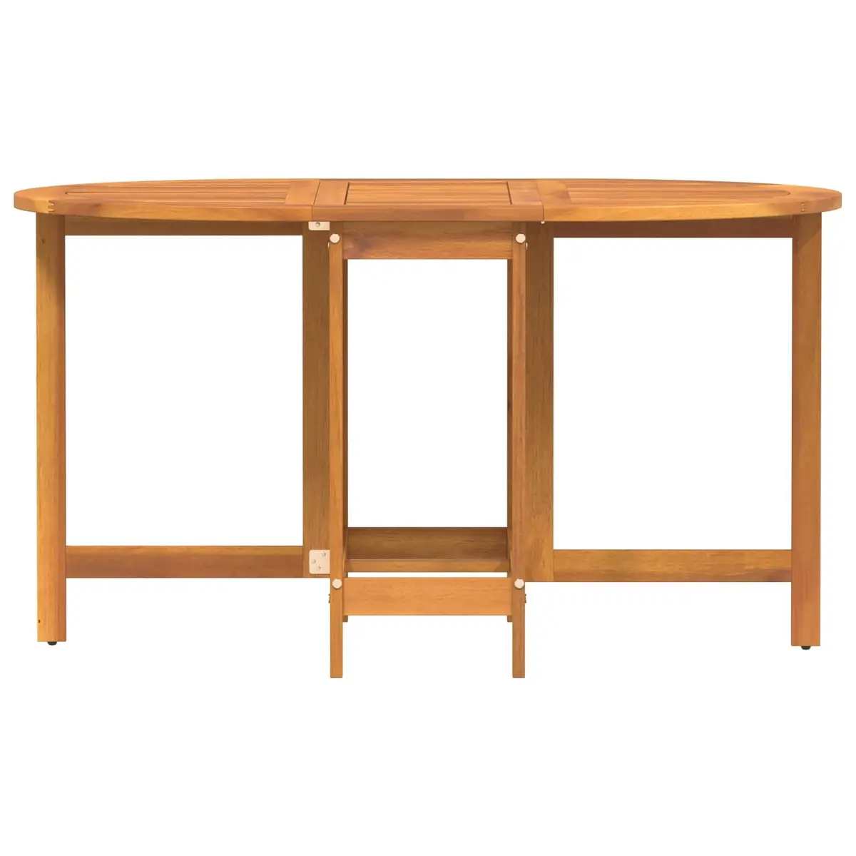 Folding Outdoor Garden Table Brown Dining Acacia Wood Patio Furniture