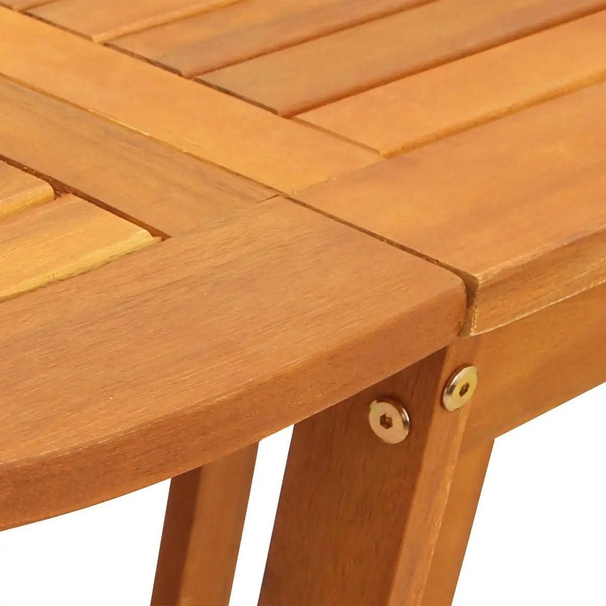 Folding Outdoor Garden Table Brown Dining Acacia Wood Patio Furniture