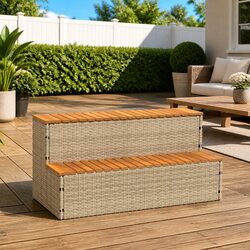Hot Tub Step Dimensions: 100x50x50.5 cm, Beige