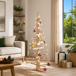 150cm Rustic Wooden Christmas Tree - Specifications