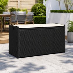 Specifications of Outdoor Storage Bench with Cushion Black 100cm