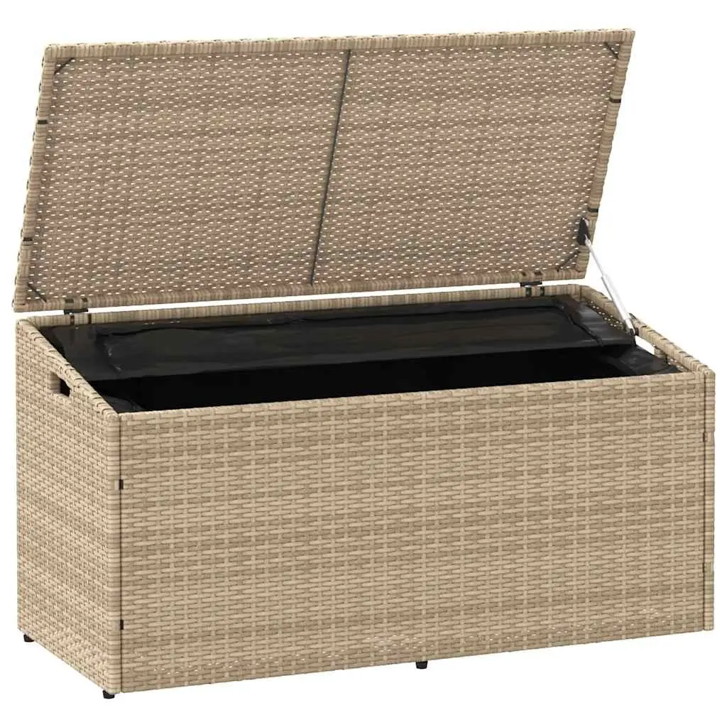 Garden Storage Box Outdoor Furniture Beige 110x50x58cm