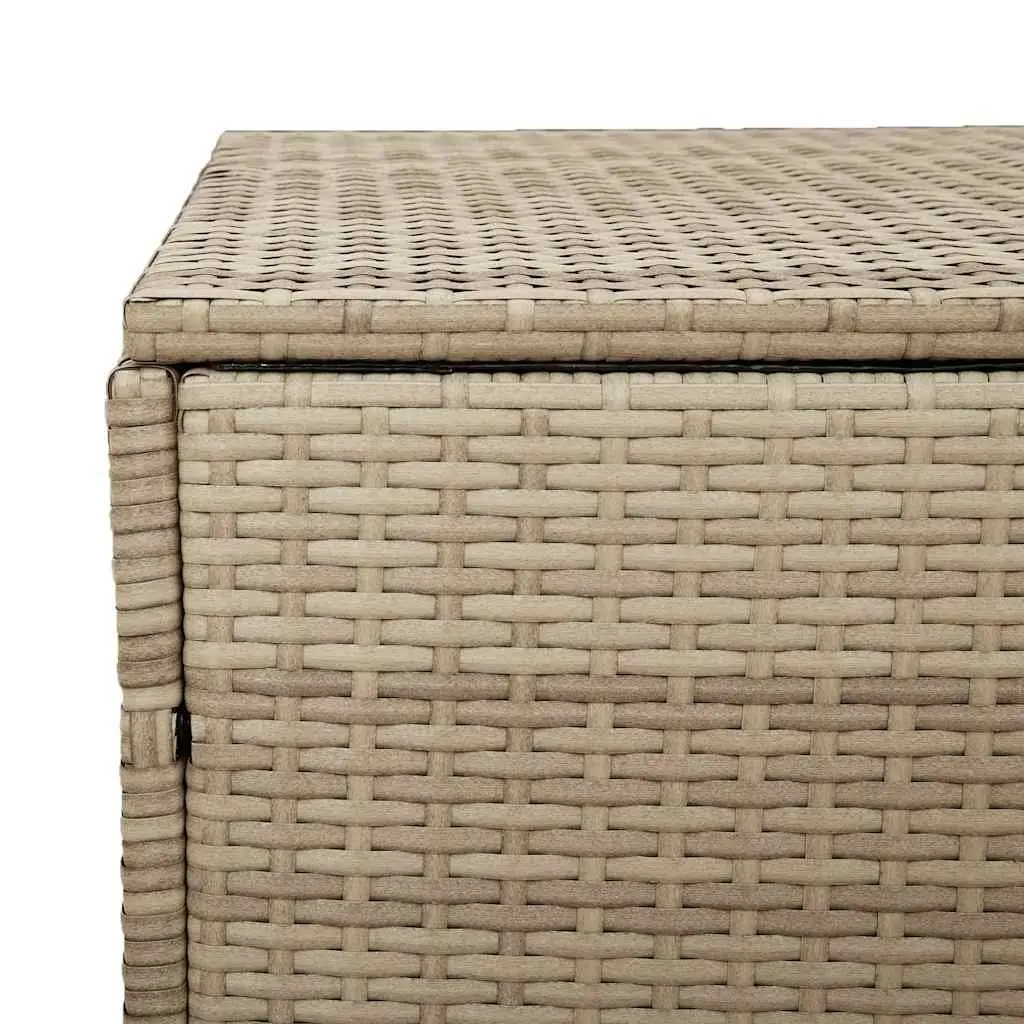 Garden Storage Box Outdoor Furniture Beige 110x50x58cm