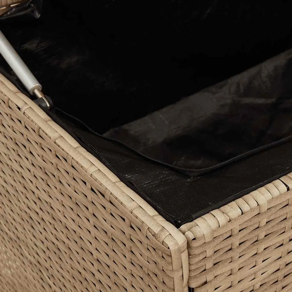 Garden Storage Box Outdoor Furniture Beige 110x50x58cm