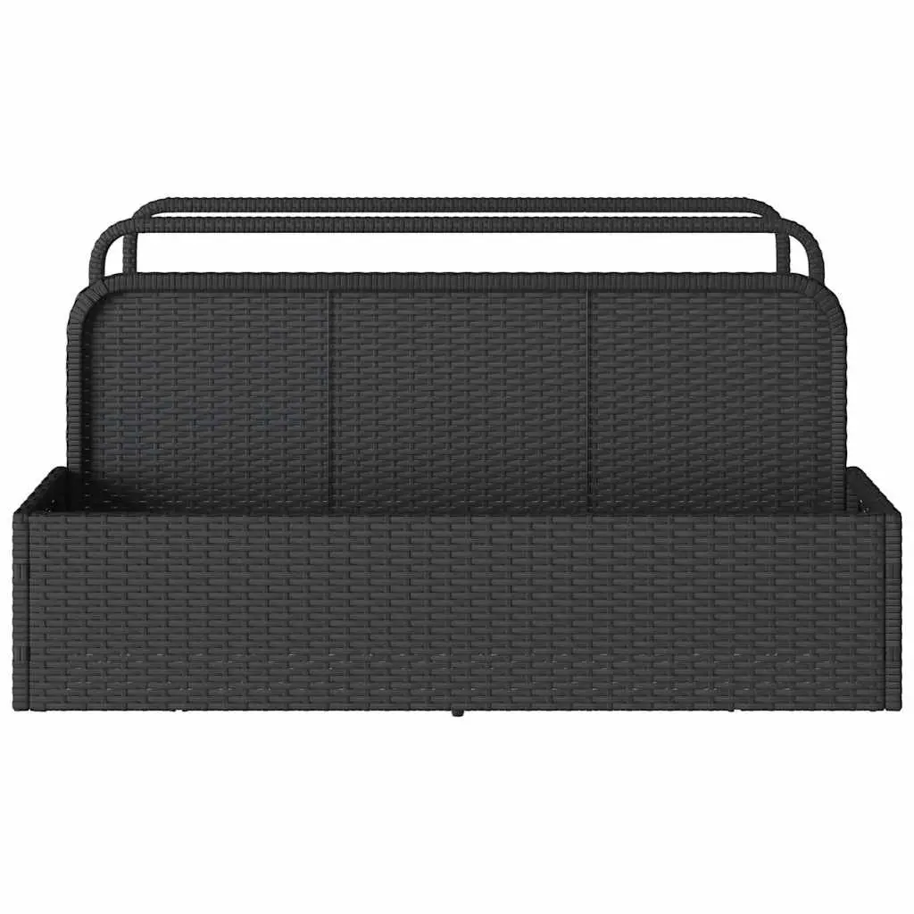 Poolside Float Storage Basket Outdoor Garden Patio Organiser Black 110x100x57cm