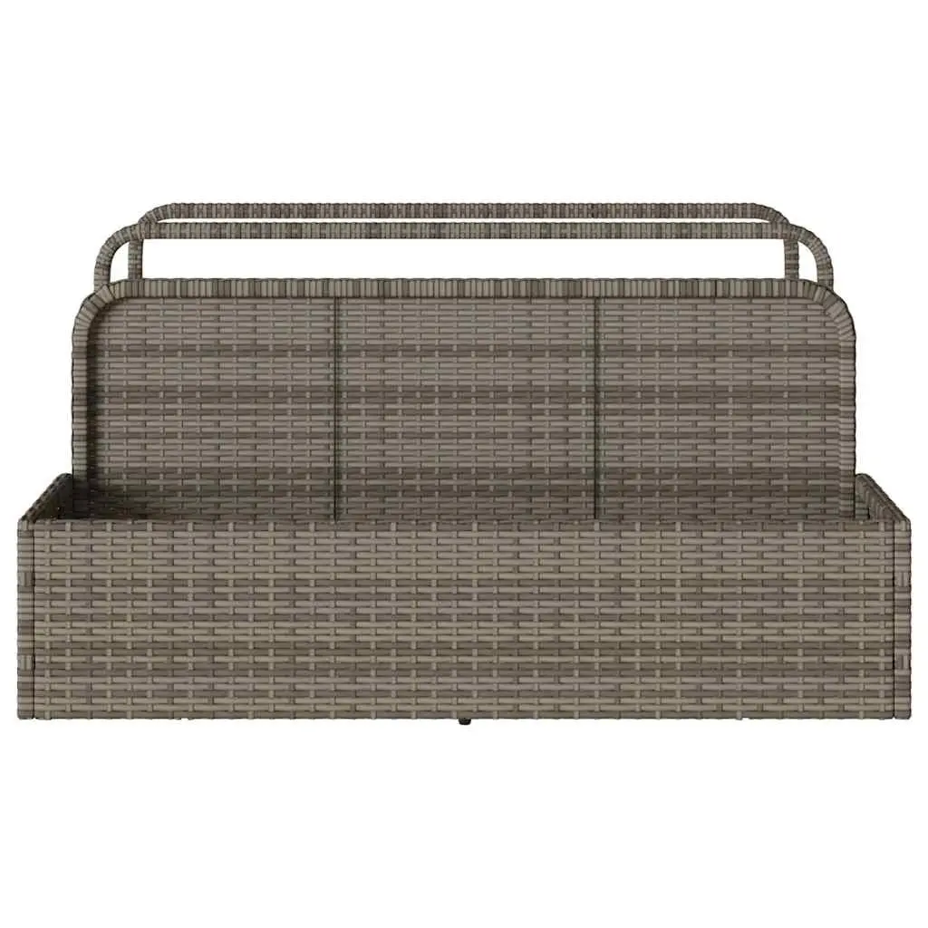 Poolside Float Storage Basket Grey Outdoor Garden 110x100x57 cm