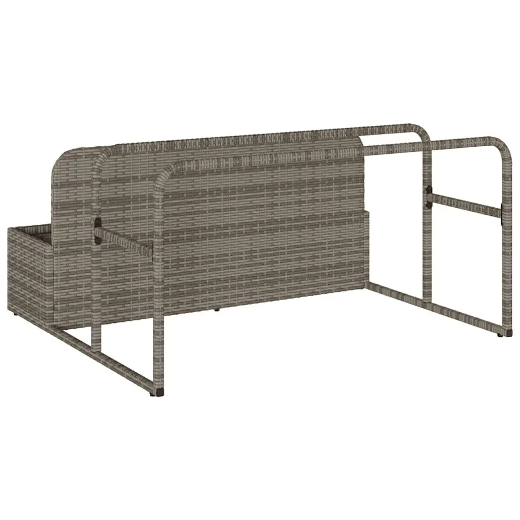 Poolside Float Storage Basket Grey Outdoor Garden 110x100x57 cm