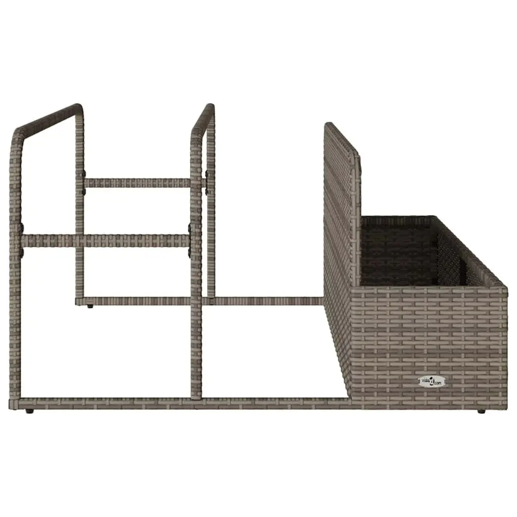 Poolside Float Storage Basket Grey Outdoor Garden 110x100x57 cm