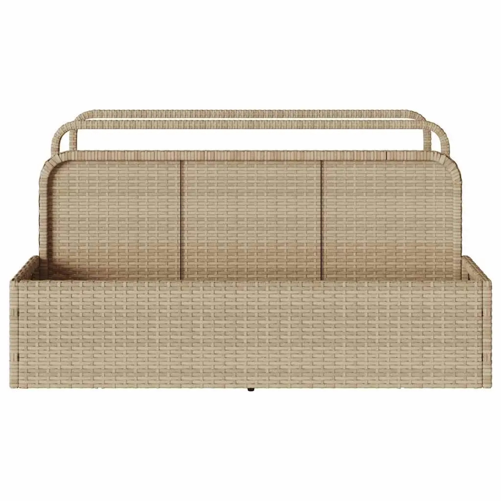 Poolside Float Storage Basket Beige Outdoor Garden Patio 110 x 100 x 57 cm