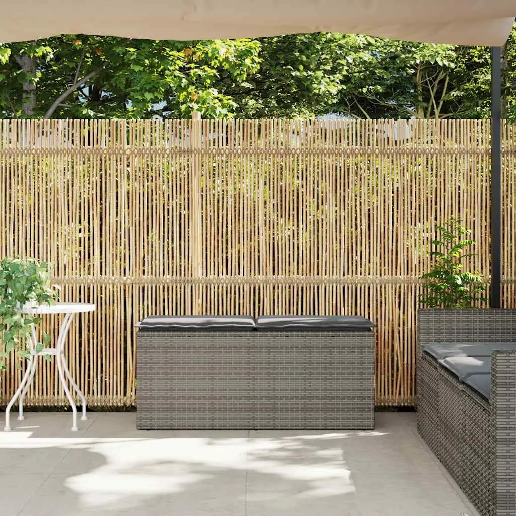 Garden Bench Outdoor Seating Grey 110 x 40 x 44 cm