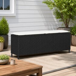 Garden Bench Dimensions 110 x 30 x 40.5 cm with Cushion