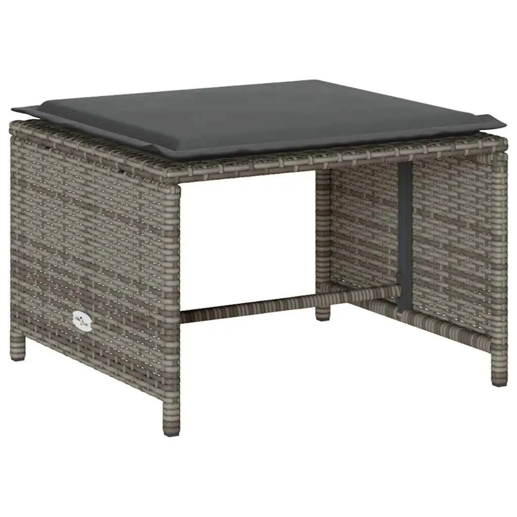 Garden Sofa Set Outdoor Seating 5 Piece Modular Stackable Patio Furniture Grey