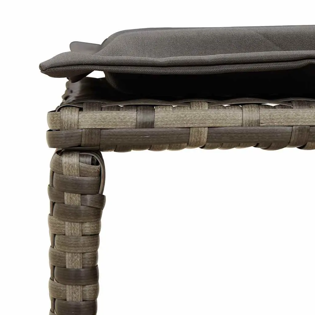 Garden Sofa Set Outdoor Seating 5 Piece Modular Stackable Patio Furniture Grey