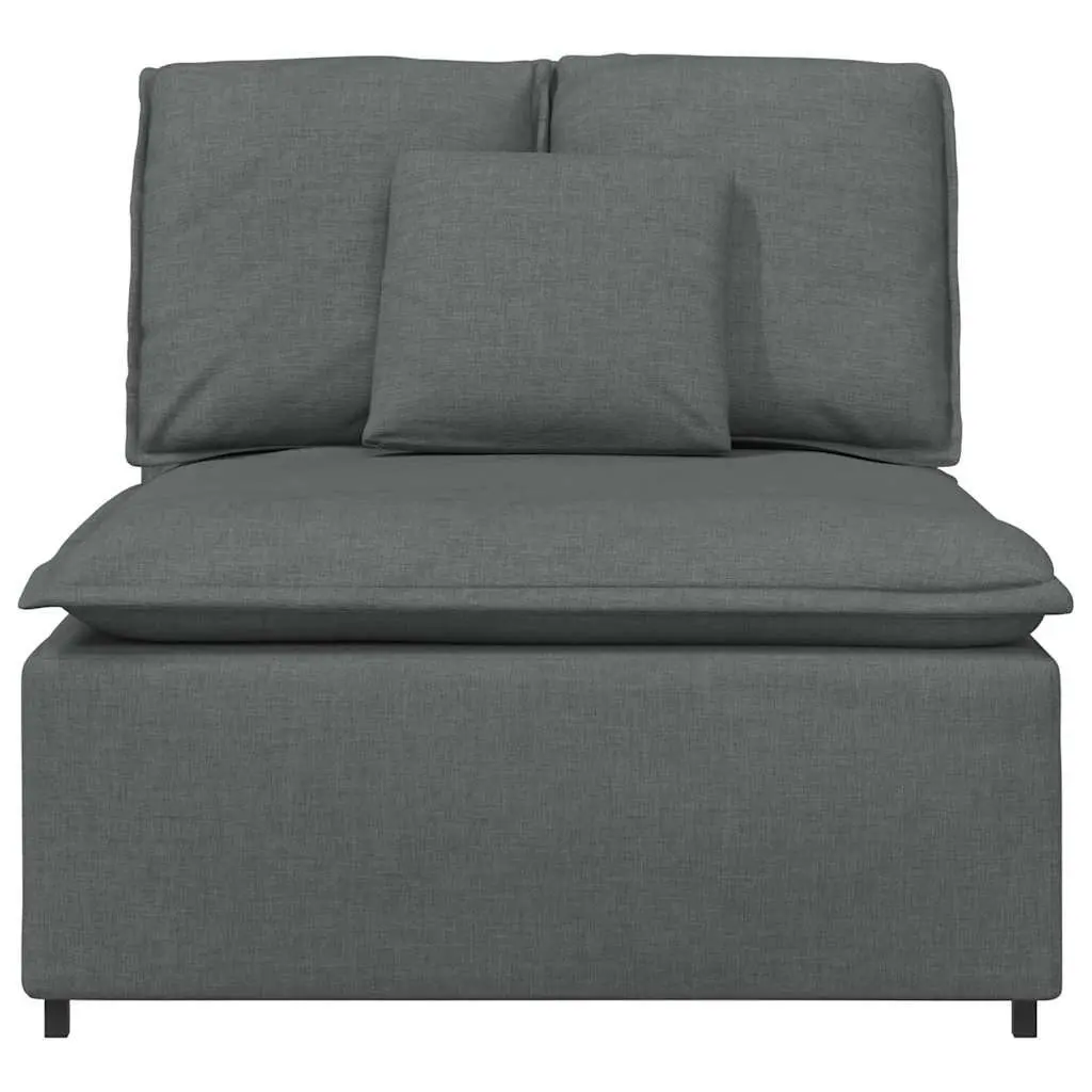 Modular Sofa Centre Module for Living Room Dark Grey 100cm Sectional Seating Unit