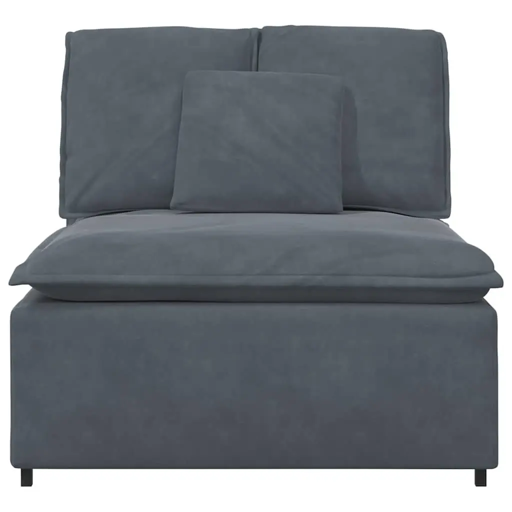 100cm Grey Modular Sofa Centre Module